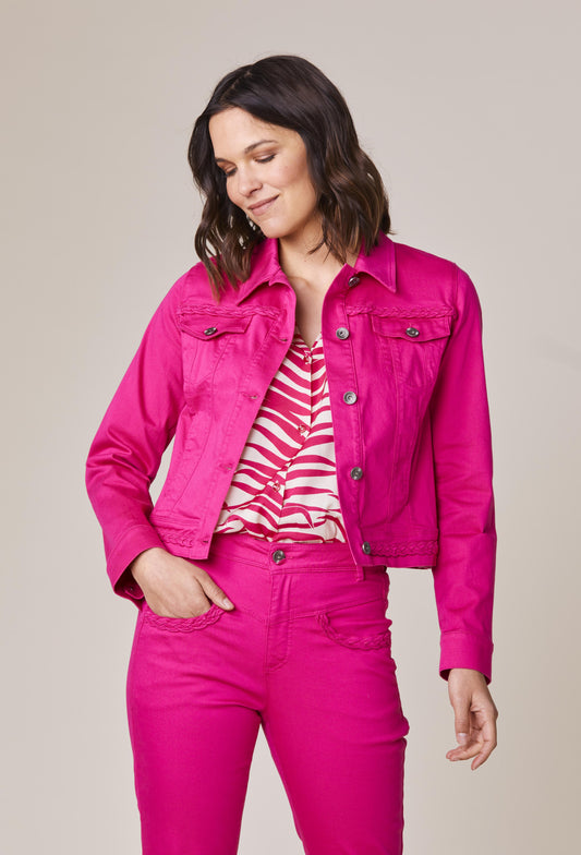 Blouson Apoline Fuchsia en coton 1