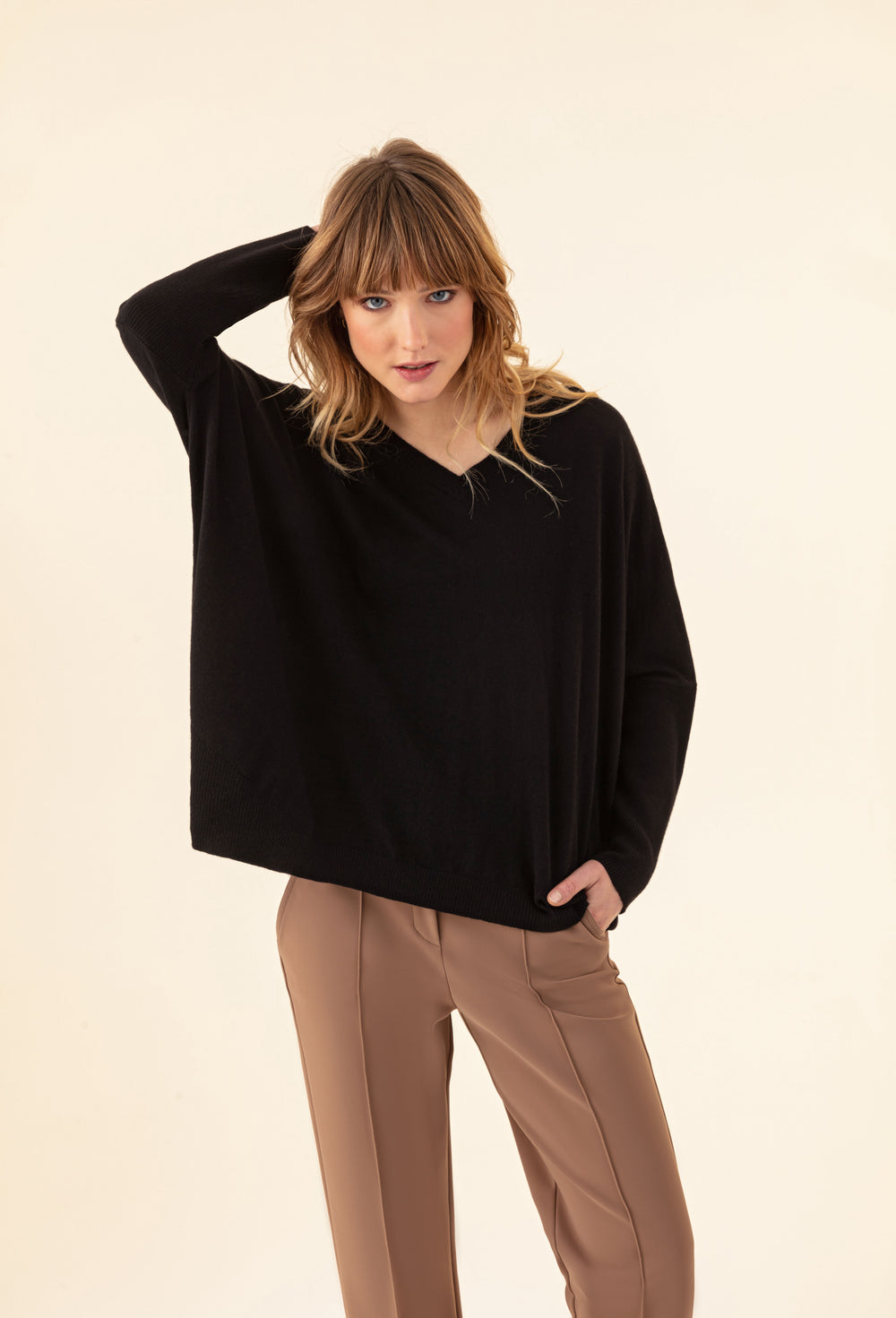 Pull Tobby noir 50% laine 1