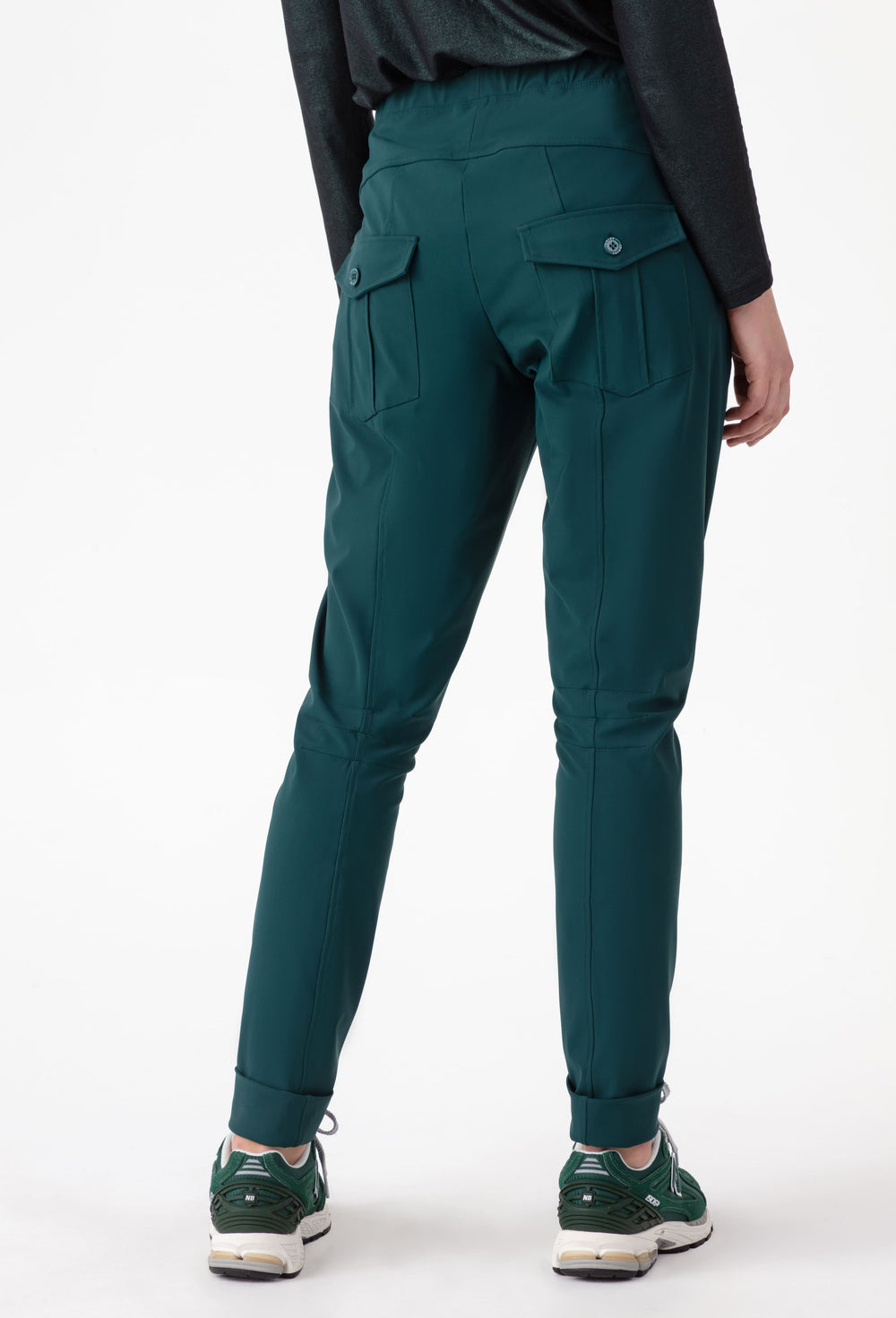 Pantalon Pop en jersey technique vert emeraude 5