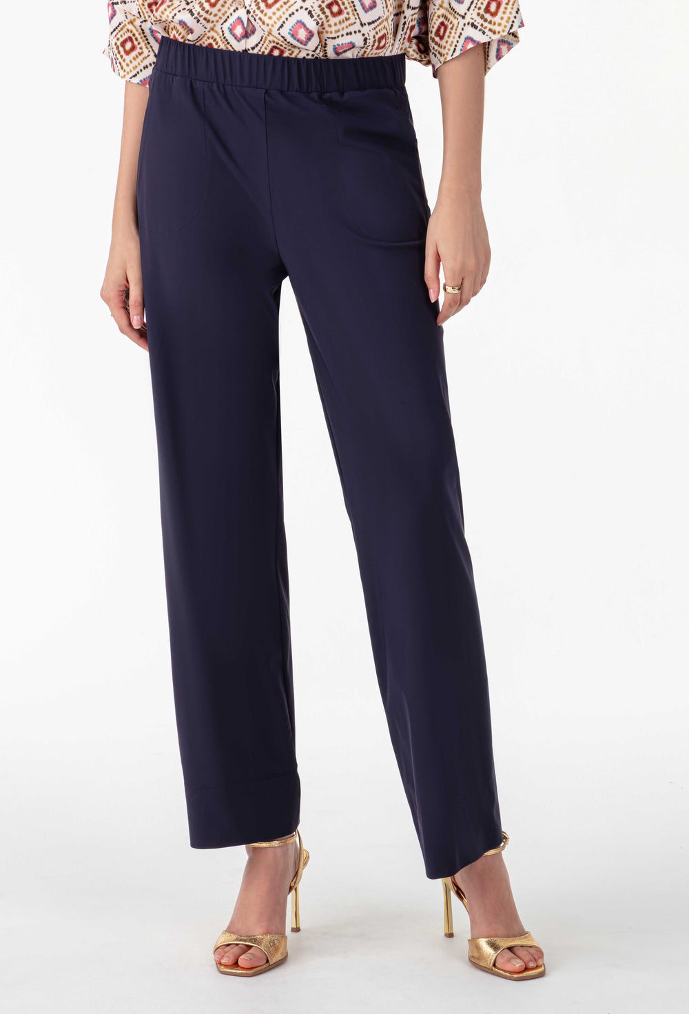 Pantalon Hera en jersey technique marine 2