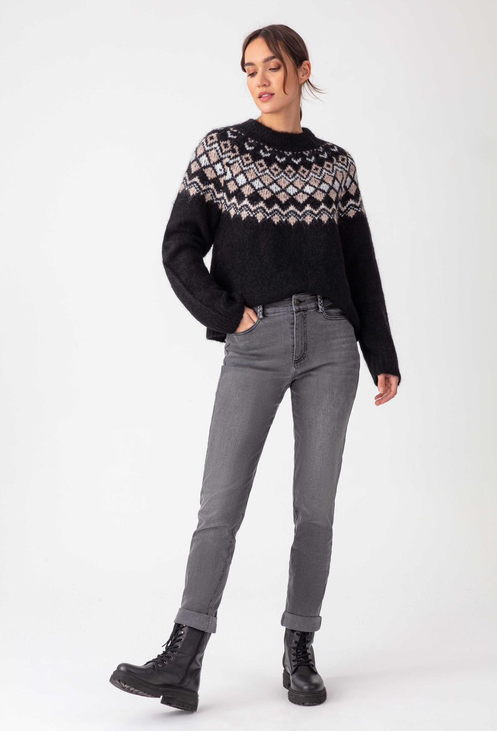 Pull col rond Malia en laine 4