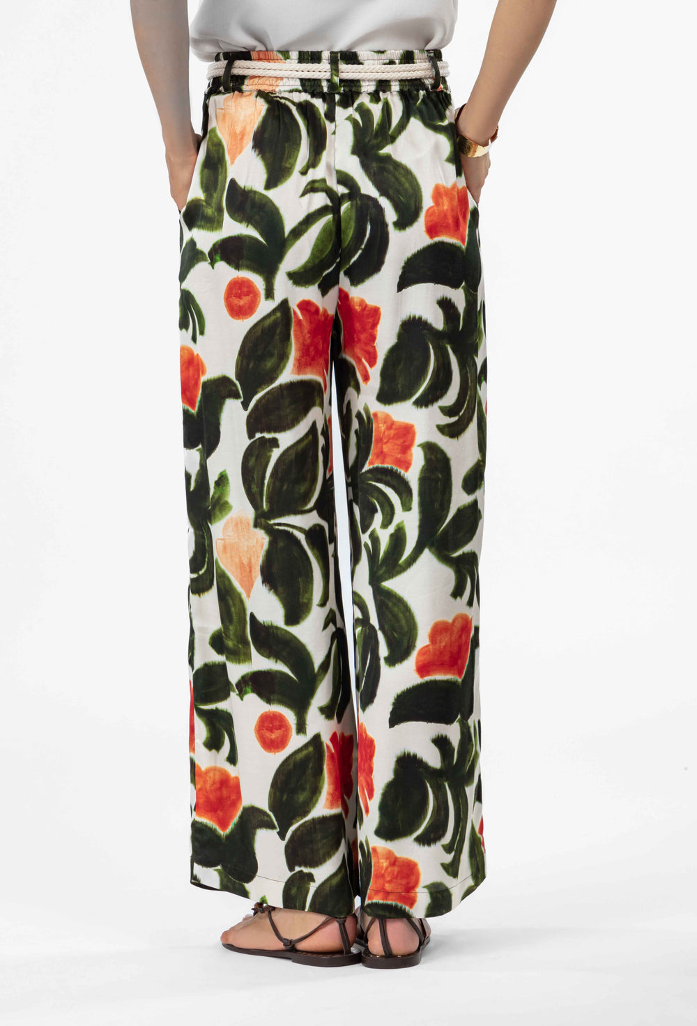 Pantalon wide Drew imprimé 4