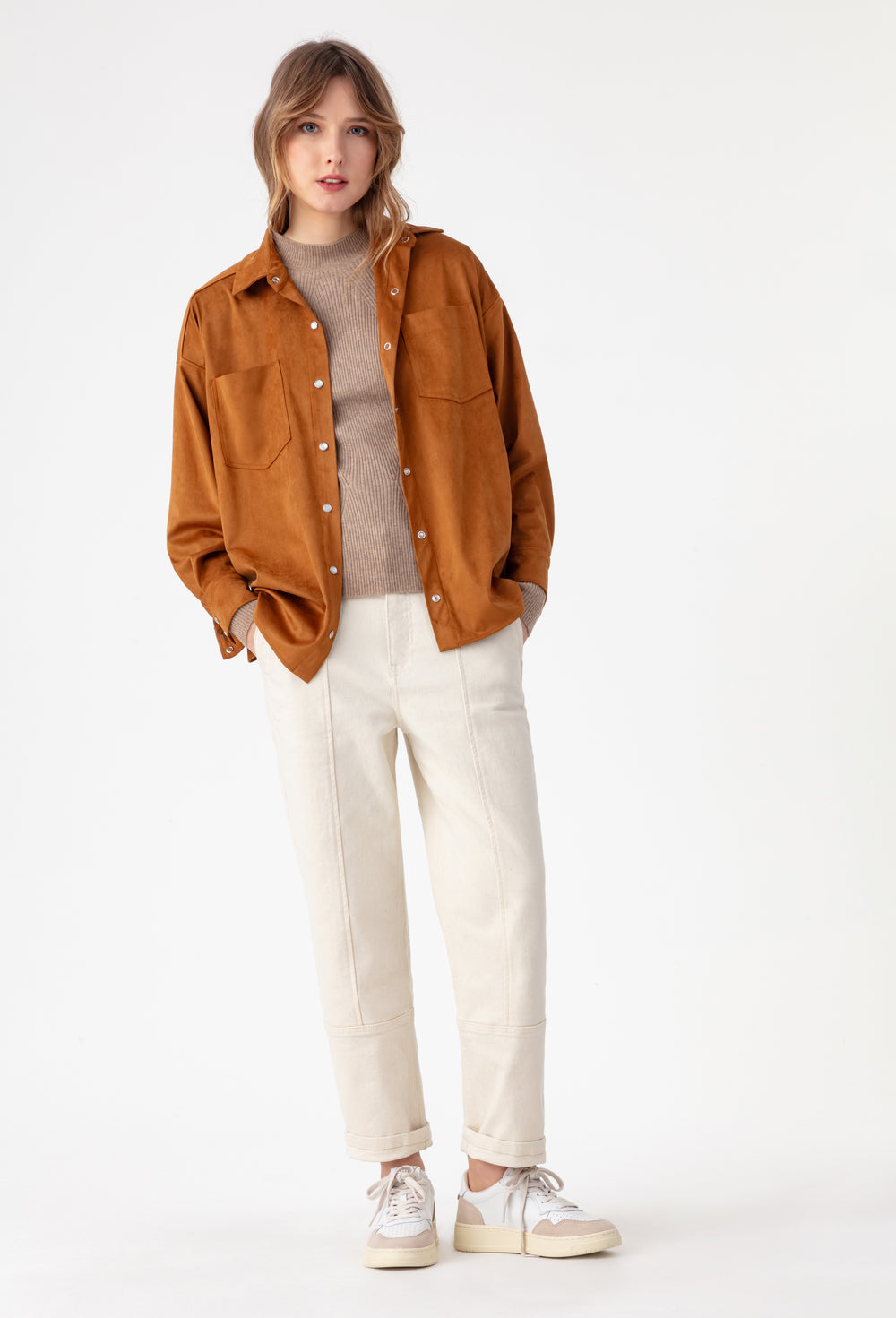 Pull Talitha beige en laine 4