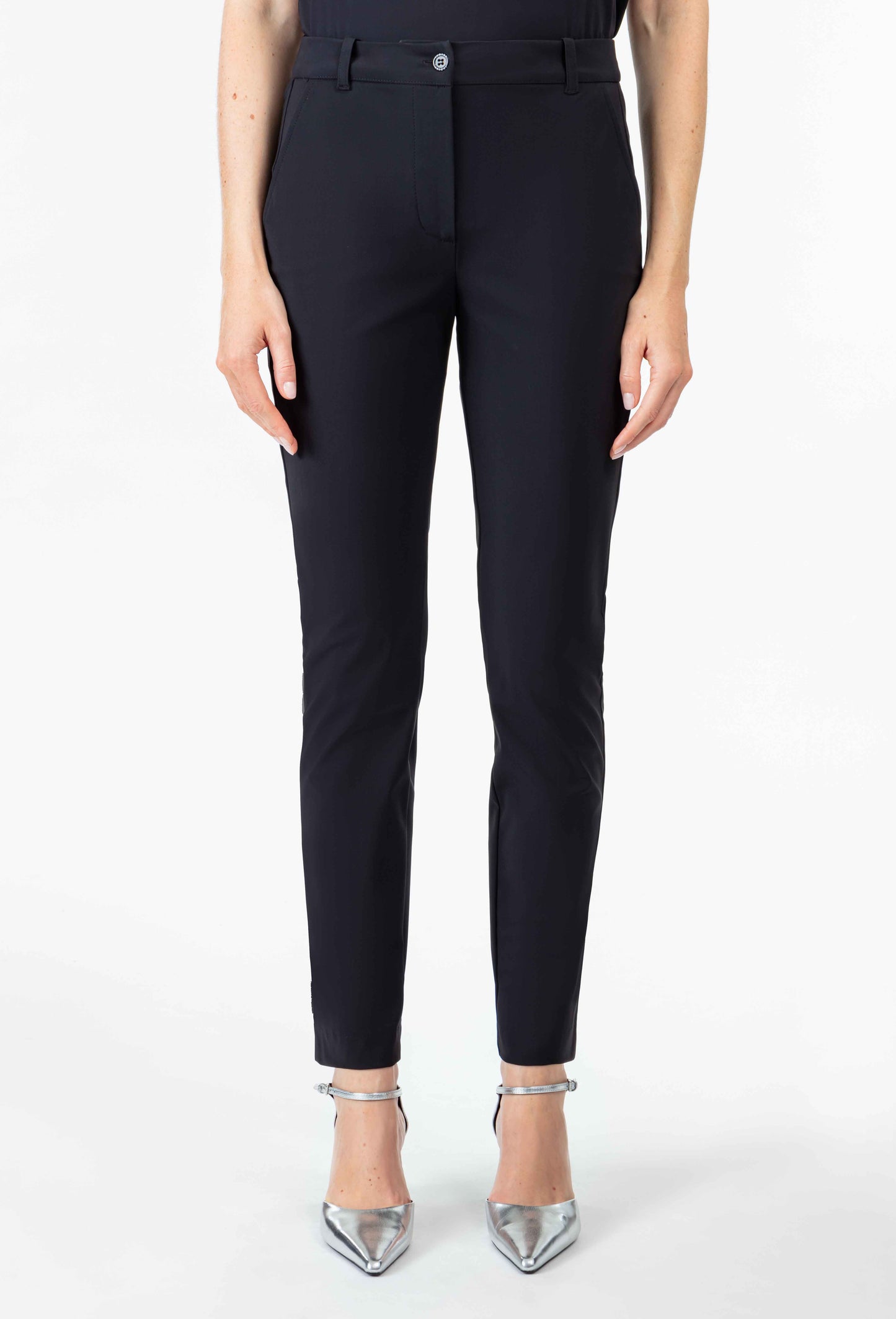 Pantalon Pony Noir En Jersey Technique 2