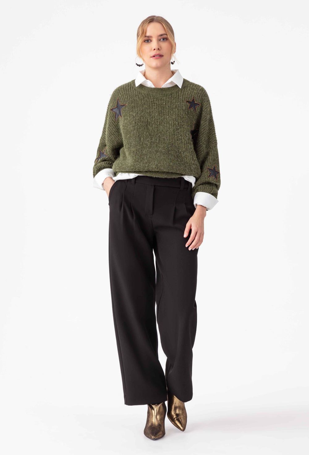 Pantalon large Come noir 1