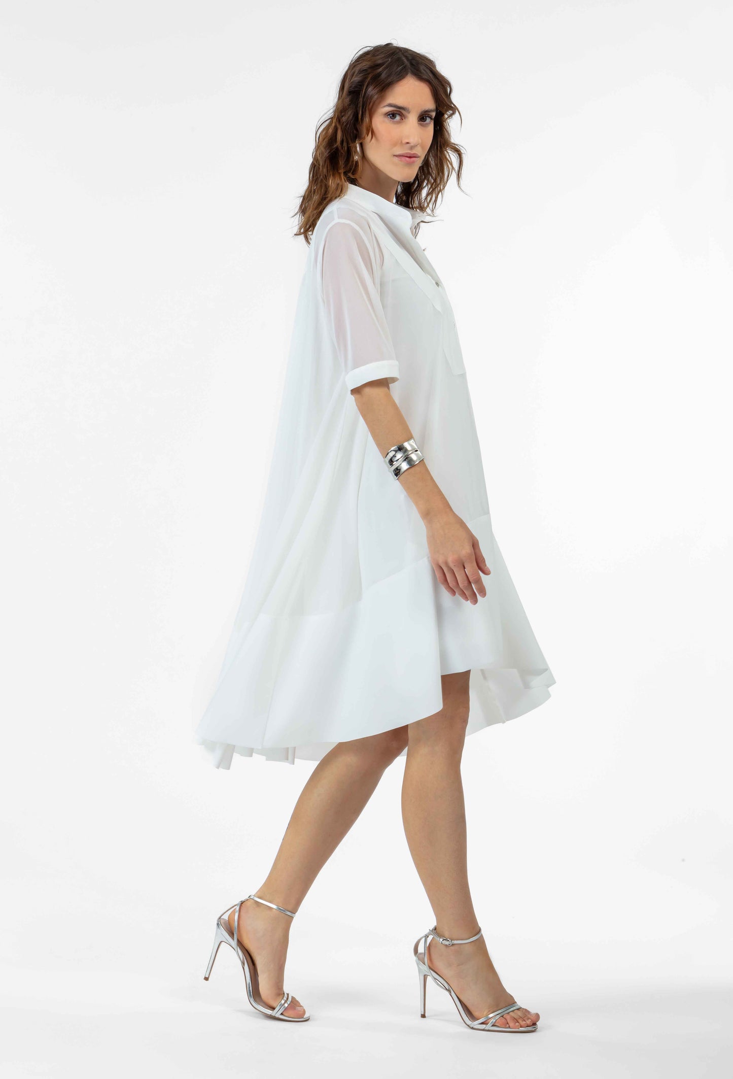 Robe chemise Noemie blanche 6