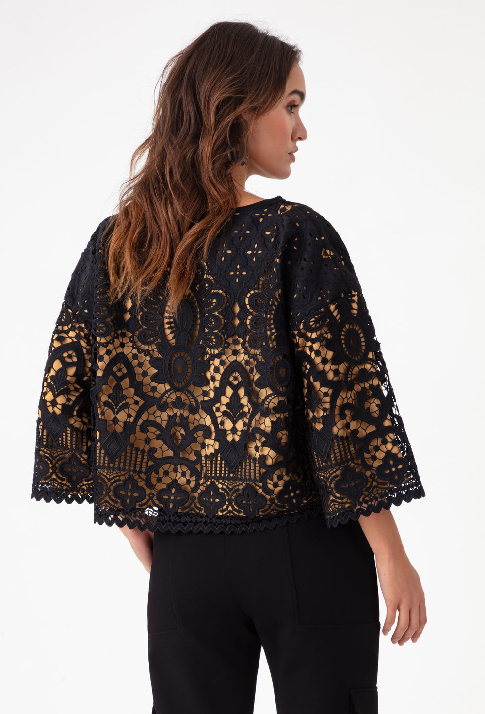 Top manches 3/4 Jamila en dentelle 4