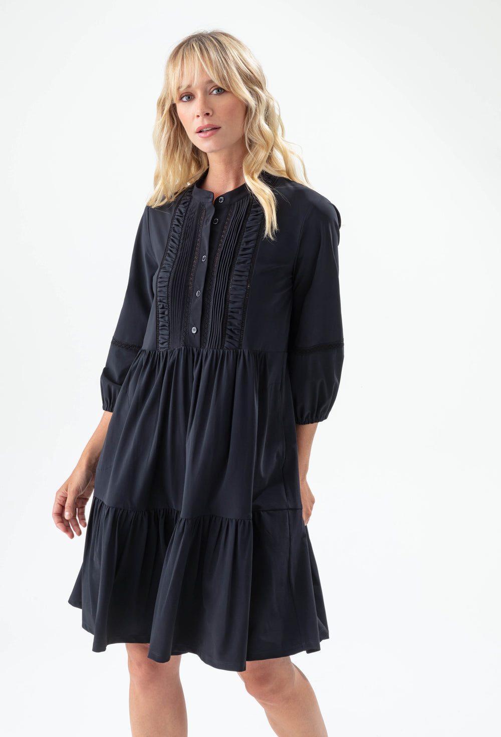 Robe Fitia noire en jersey technique 6