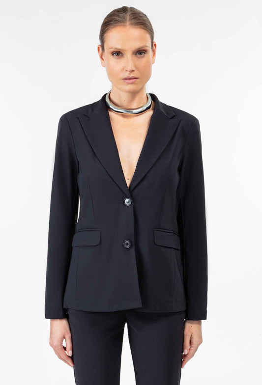 Veste Salima noire en jersey technique 1