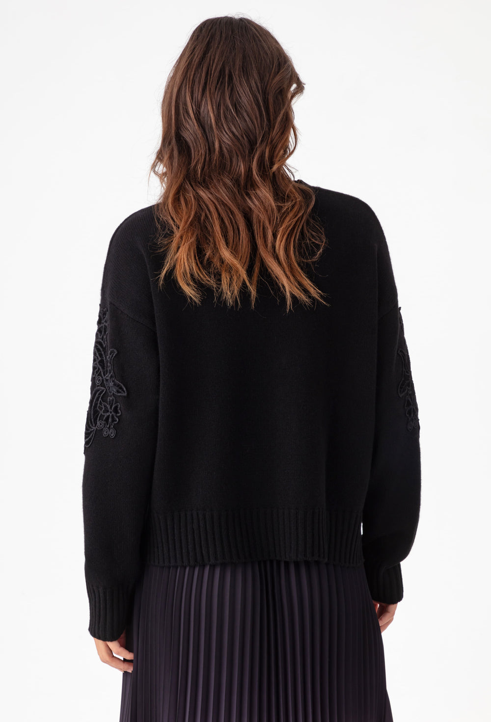 Pull Siana en laine noire 3