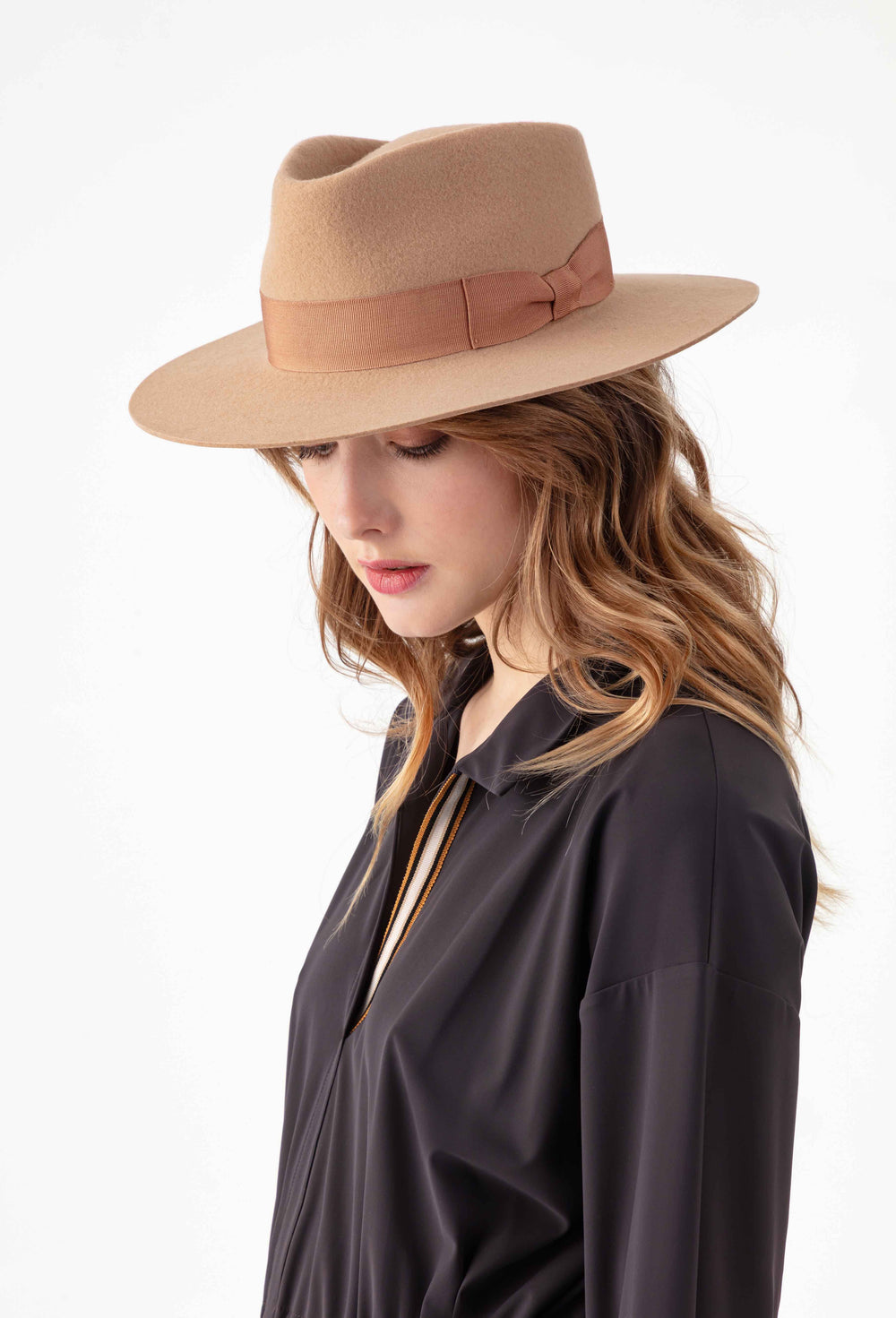 Chapeau en feutre Blake beige 2