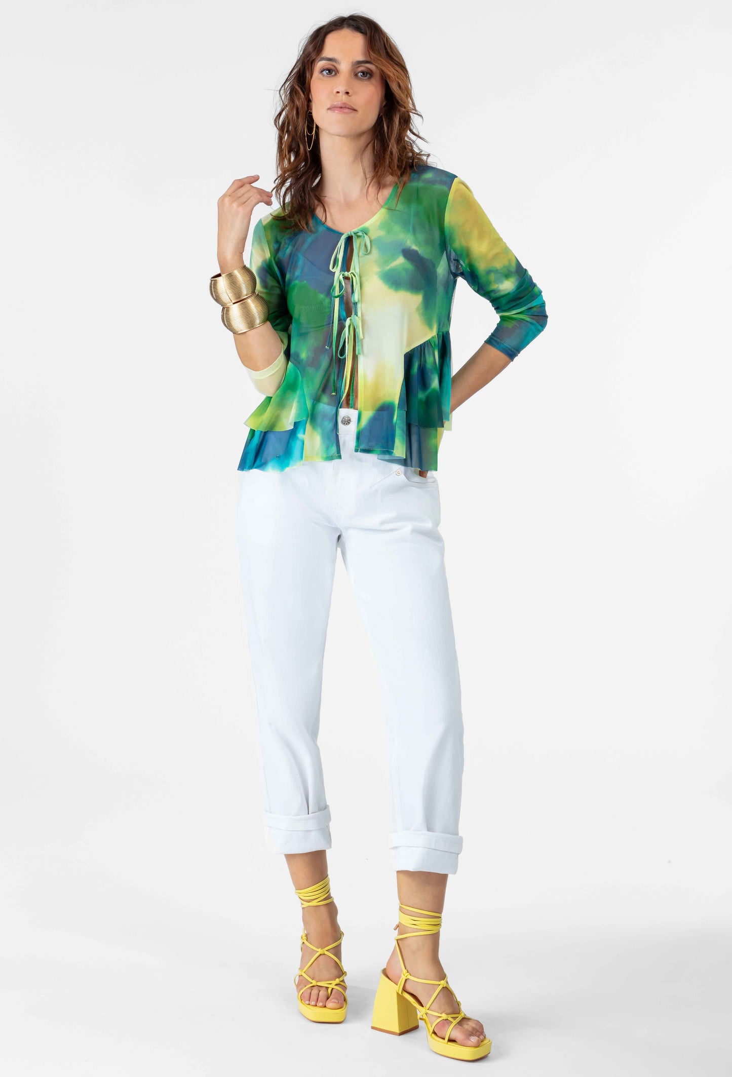 Bolero Lois en résille lagon 4