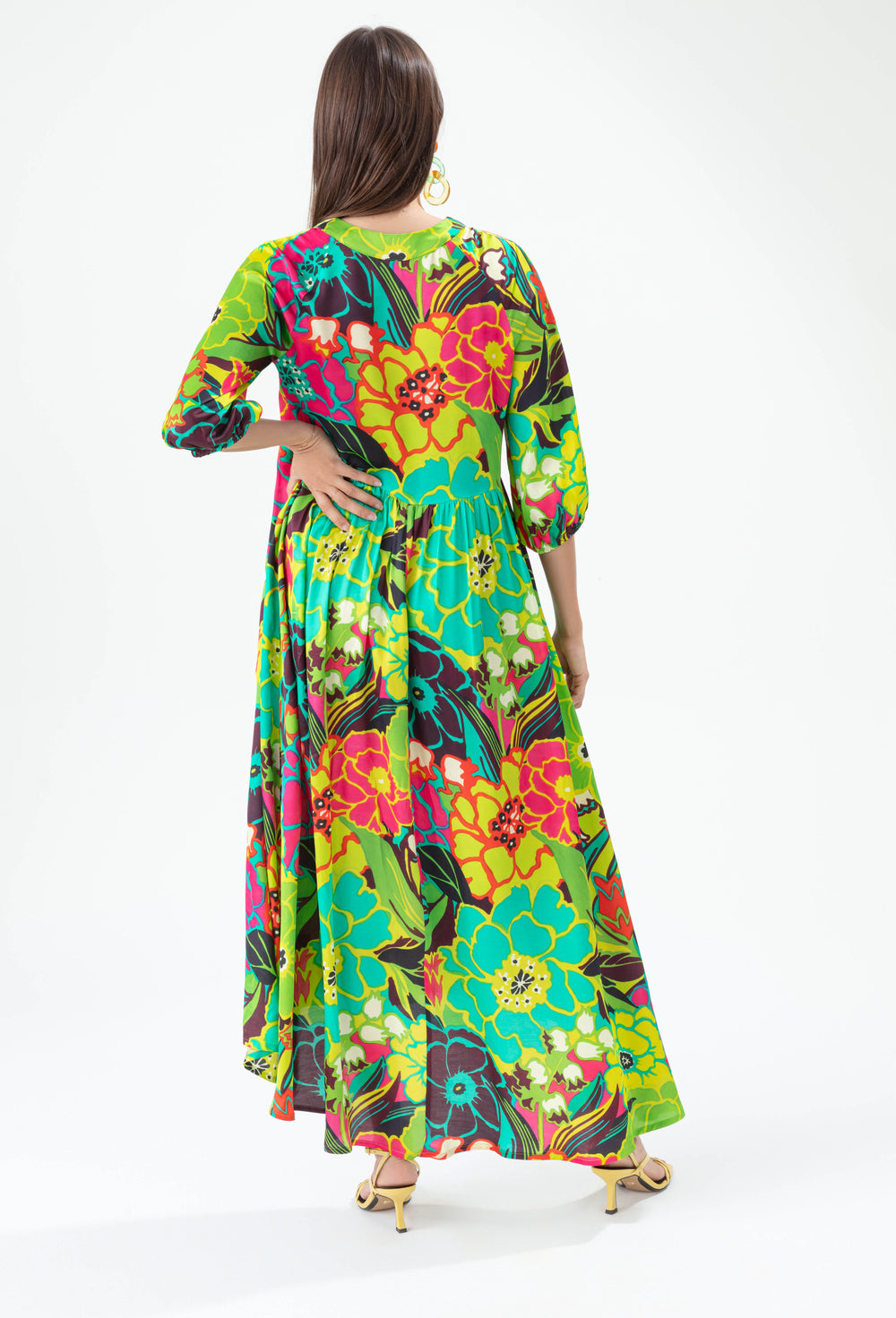 Robe Oasis imprimé tropical 3