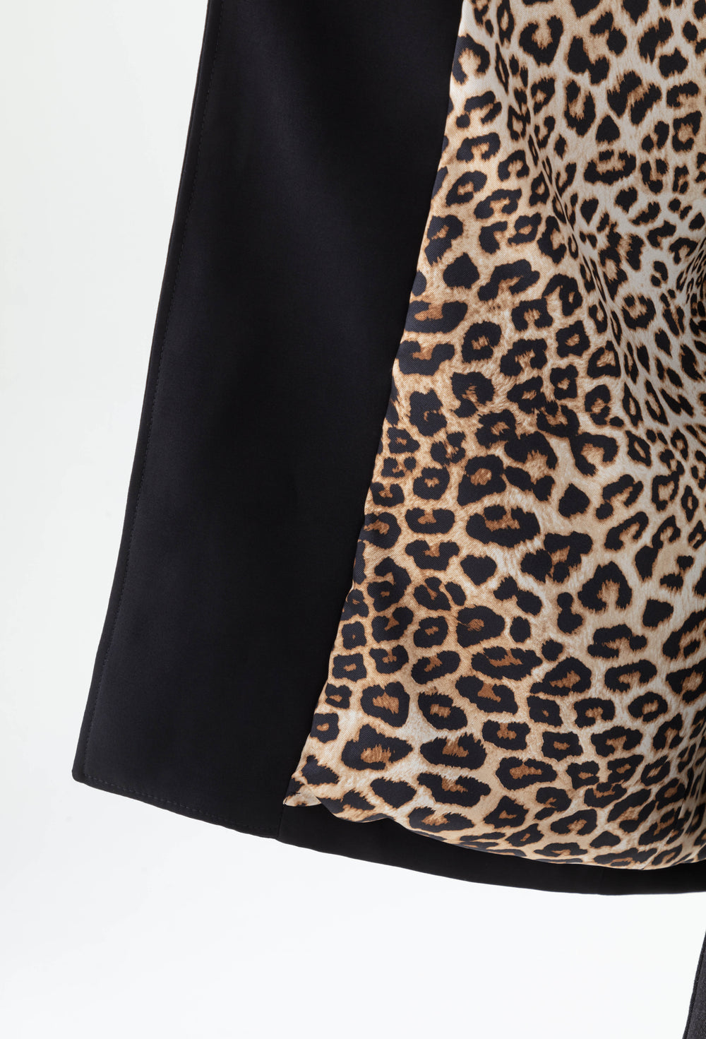 Veste mi-saison Panthera noir avec doublure léopard 5