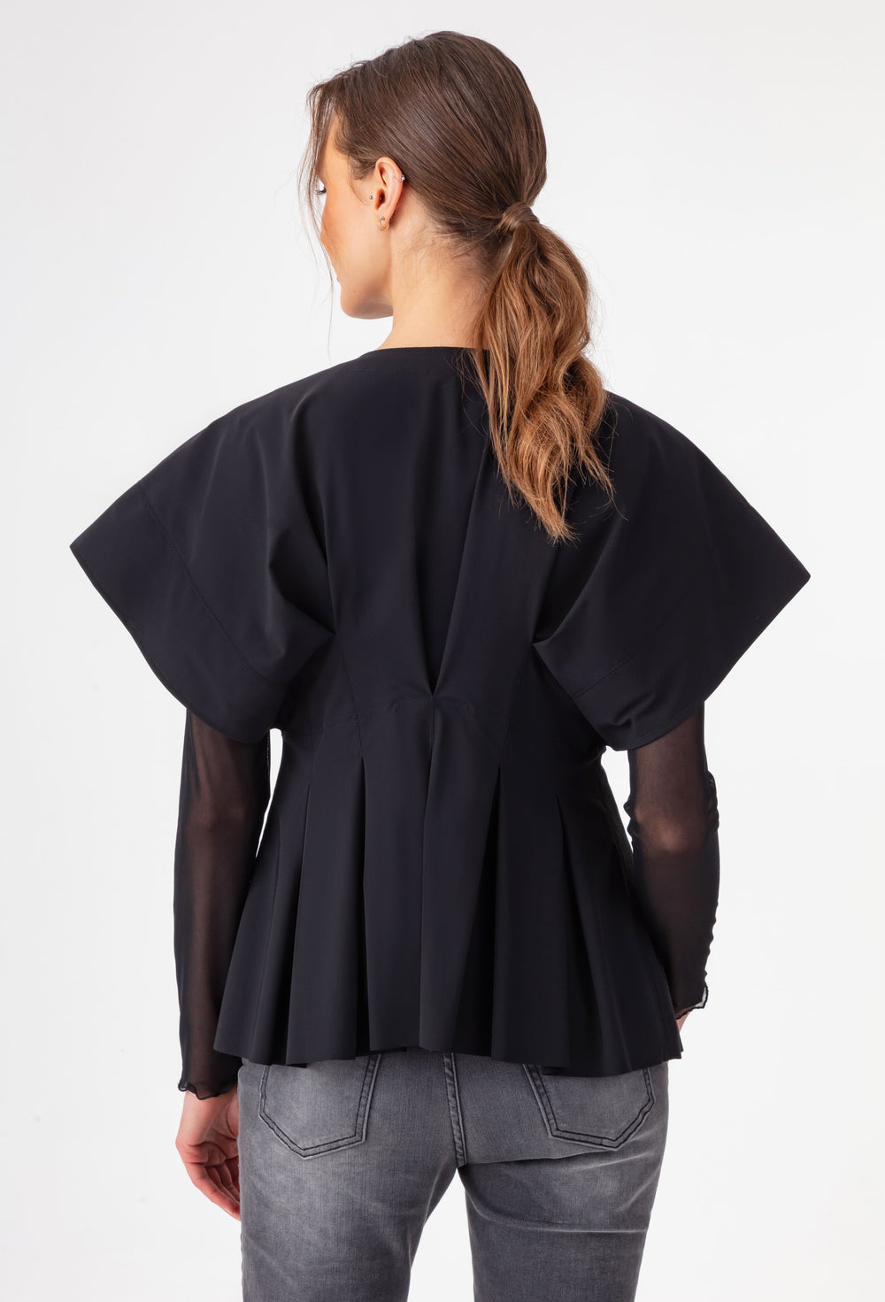 Veste sans manches Lucida en jersey technique noir 3