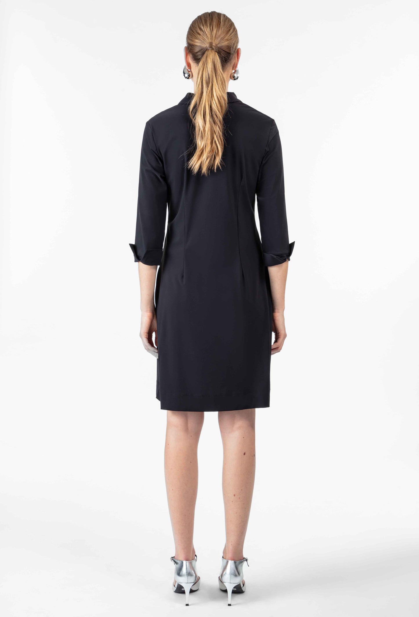 Robe Fox noire en jersey technique 3