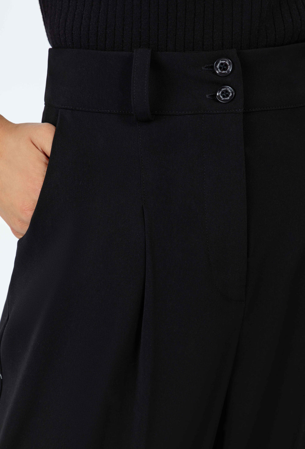 Pantalon carotte Clark noir 4