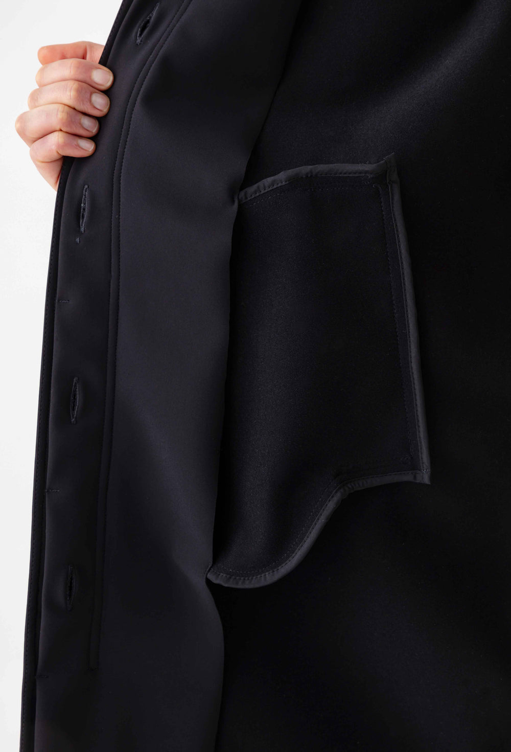 Veste imperméable Solea en jersey technique noir 4