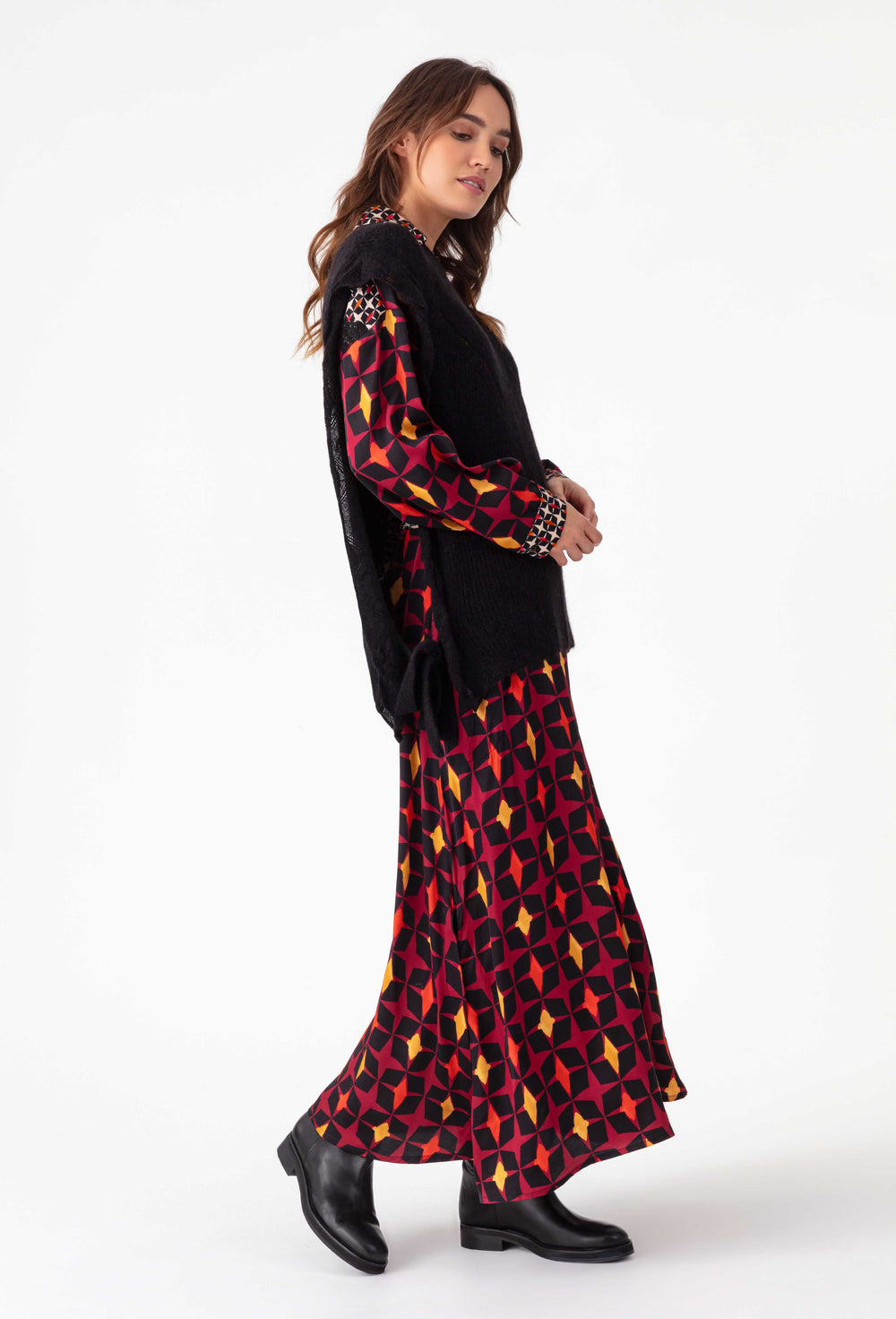Pull sans manches Jones noir en laine 5