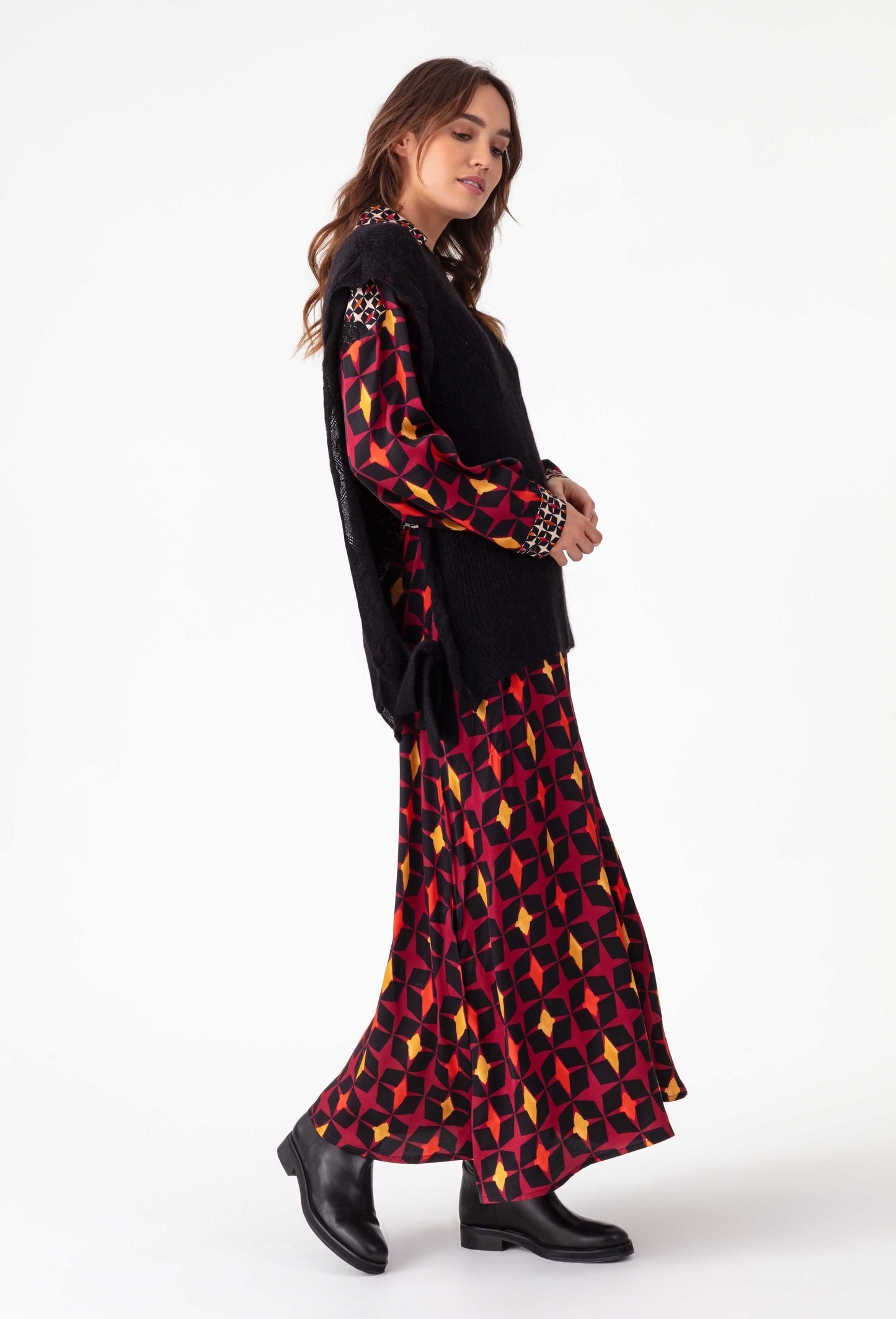 Pull sans manches Jones noir en laine 5
