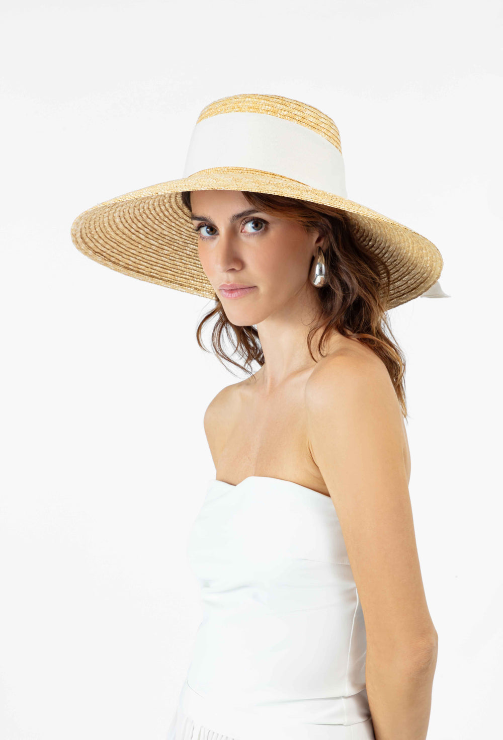 Capeline GIULIA en paille naturelle 2