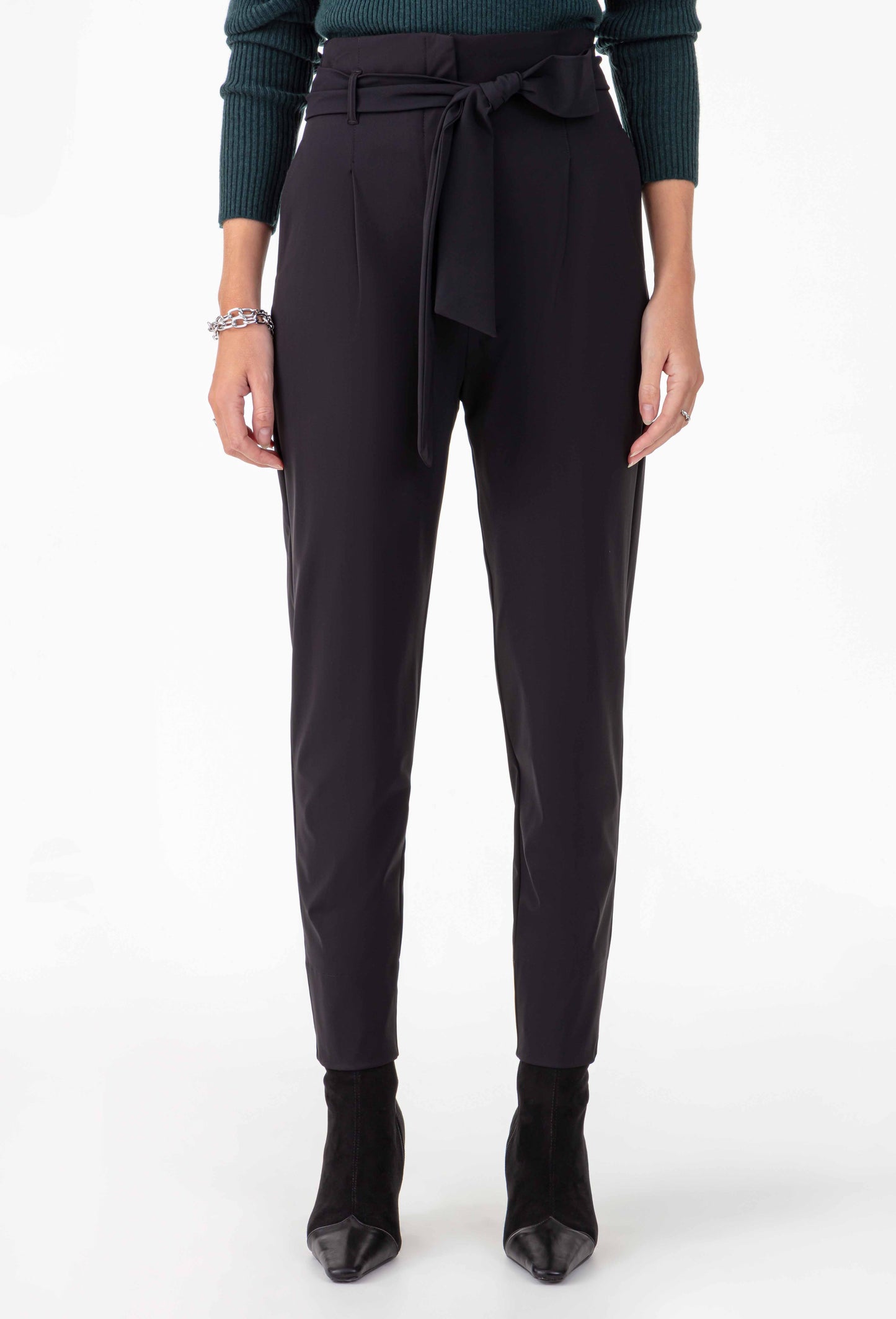 Pantalon ceinturé Hadrien noir 3
