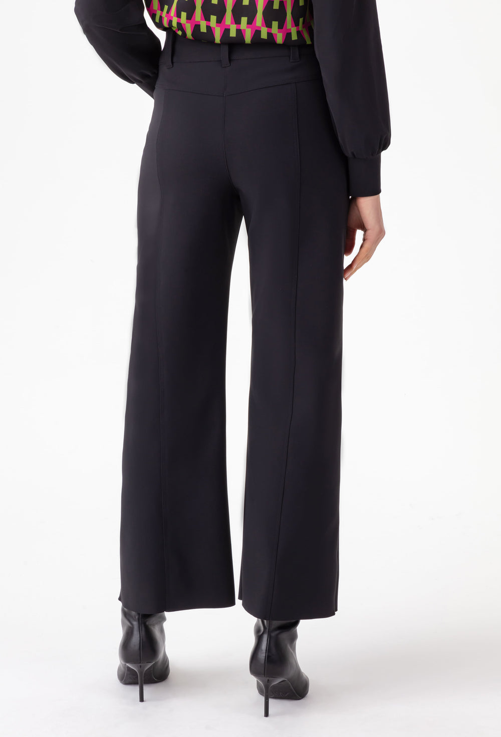 Pantalon droit Milan noir en jersey technique 3