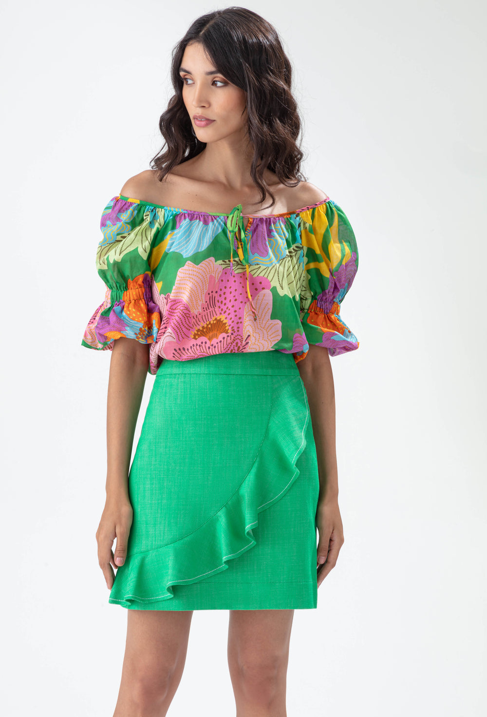 Blouse Chroma imprimé colors flowers 4