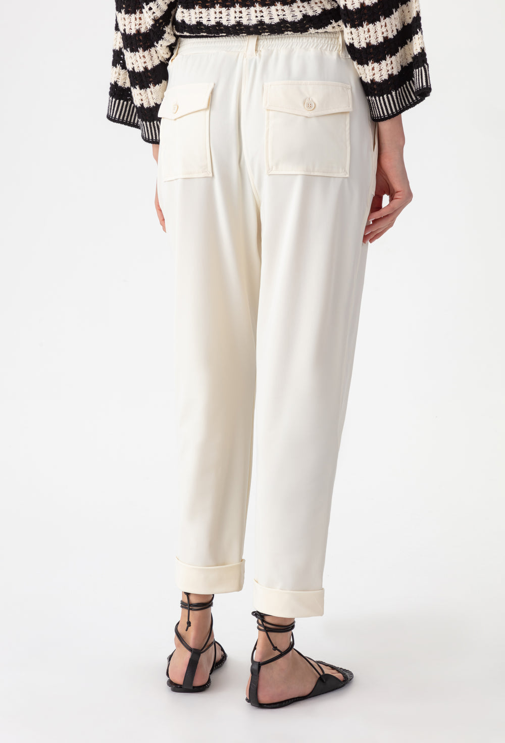 Pantalon en jersey technique écru Masa 3