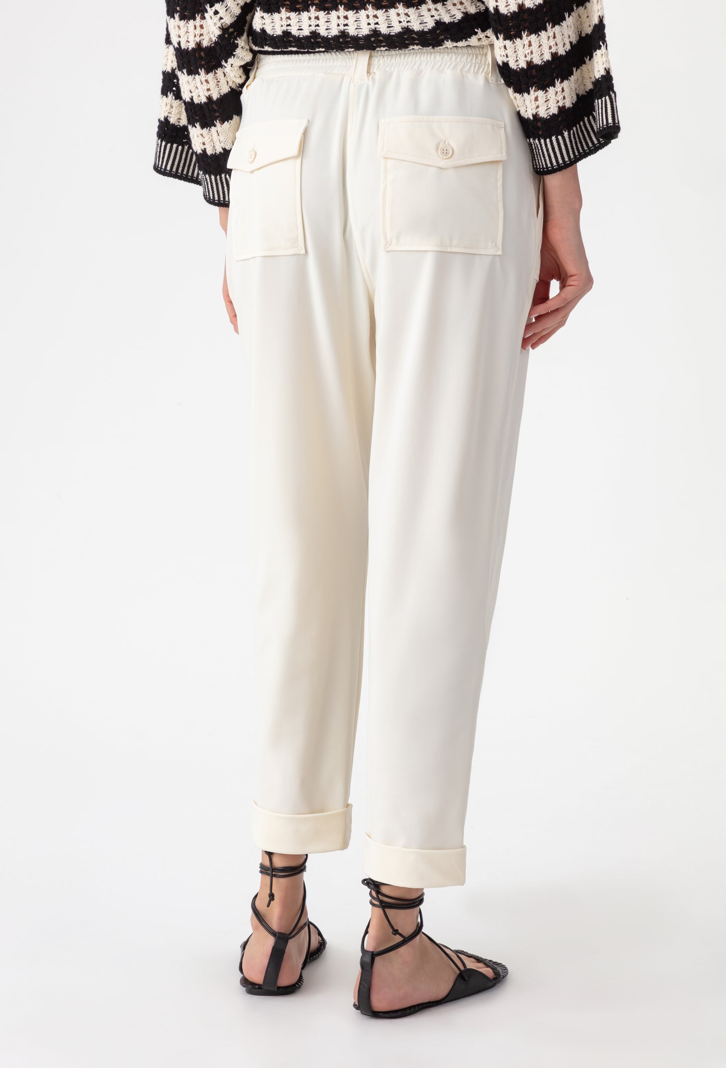 Pantalon en jersey technique écru Masa 3