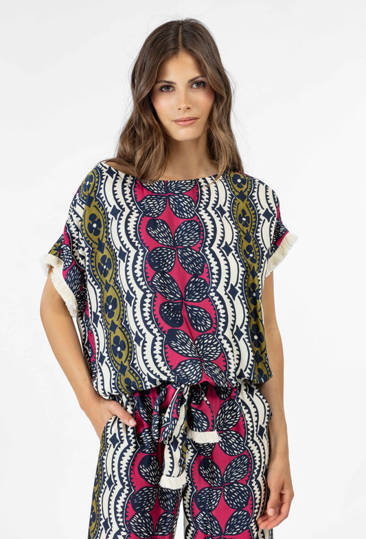 Top Hope en twill imprimé 1