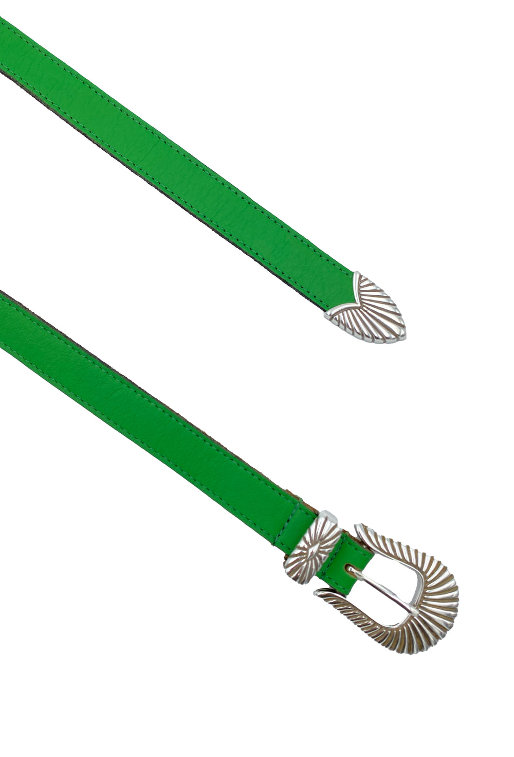 Ceinture Cheyenne en cuir Vert 1