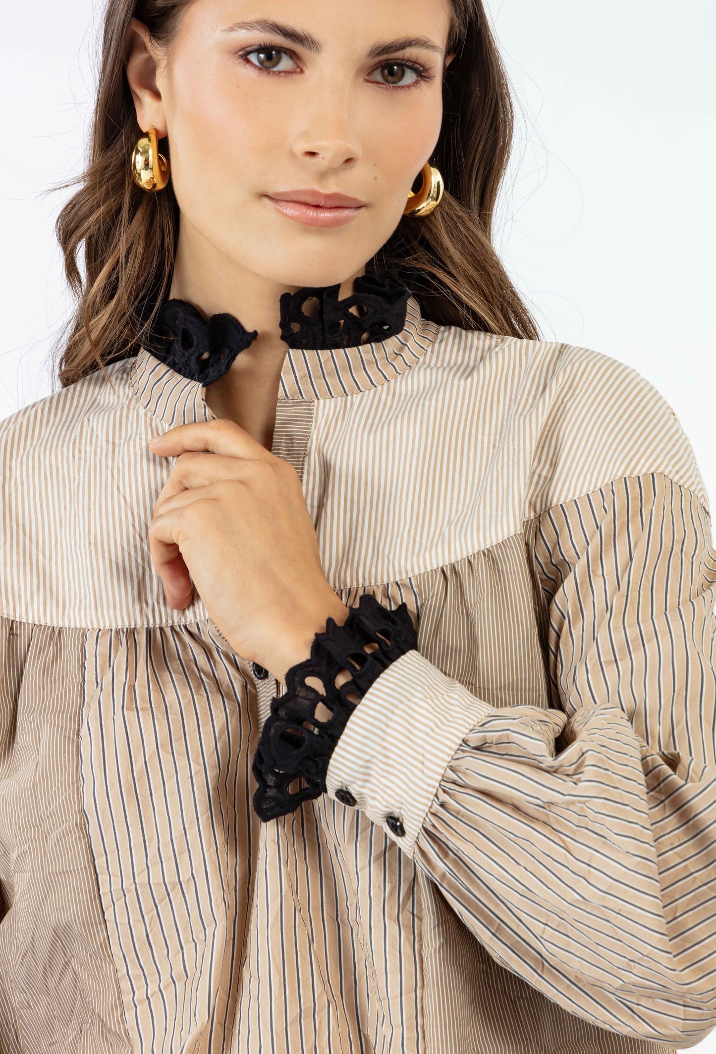 Blouse Mattie mix de matières 3