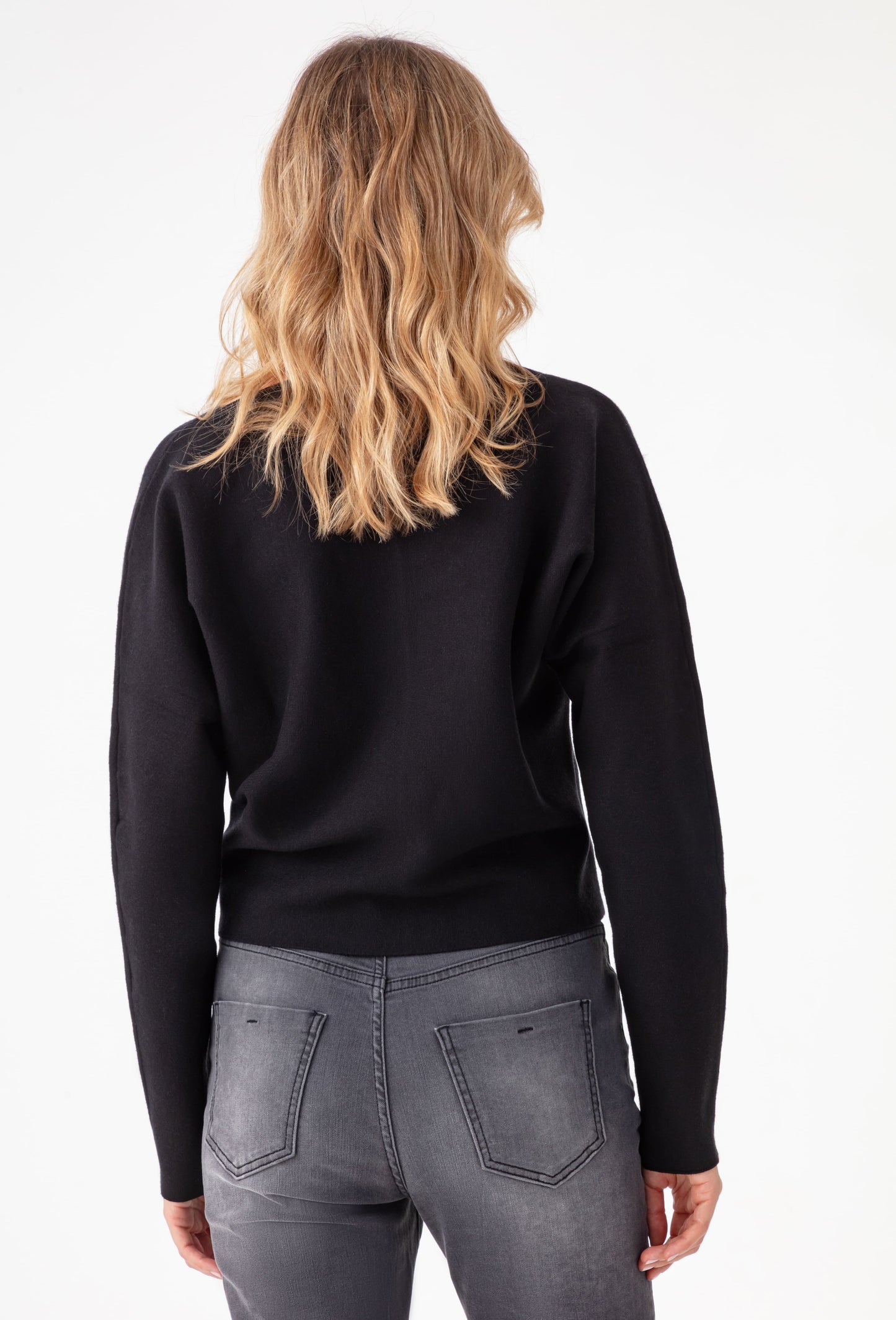 Pull col V Clyde noir 4