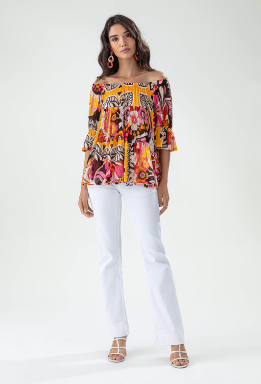 Jean Tradition blanc coupe flare 2