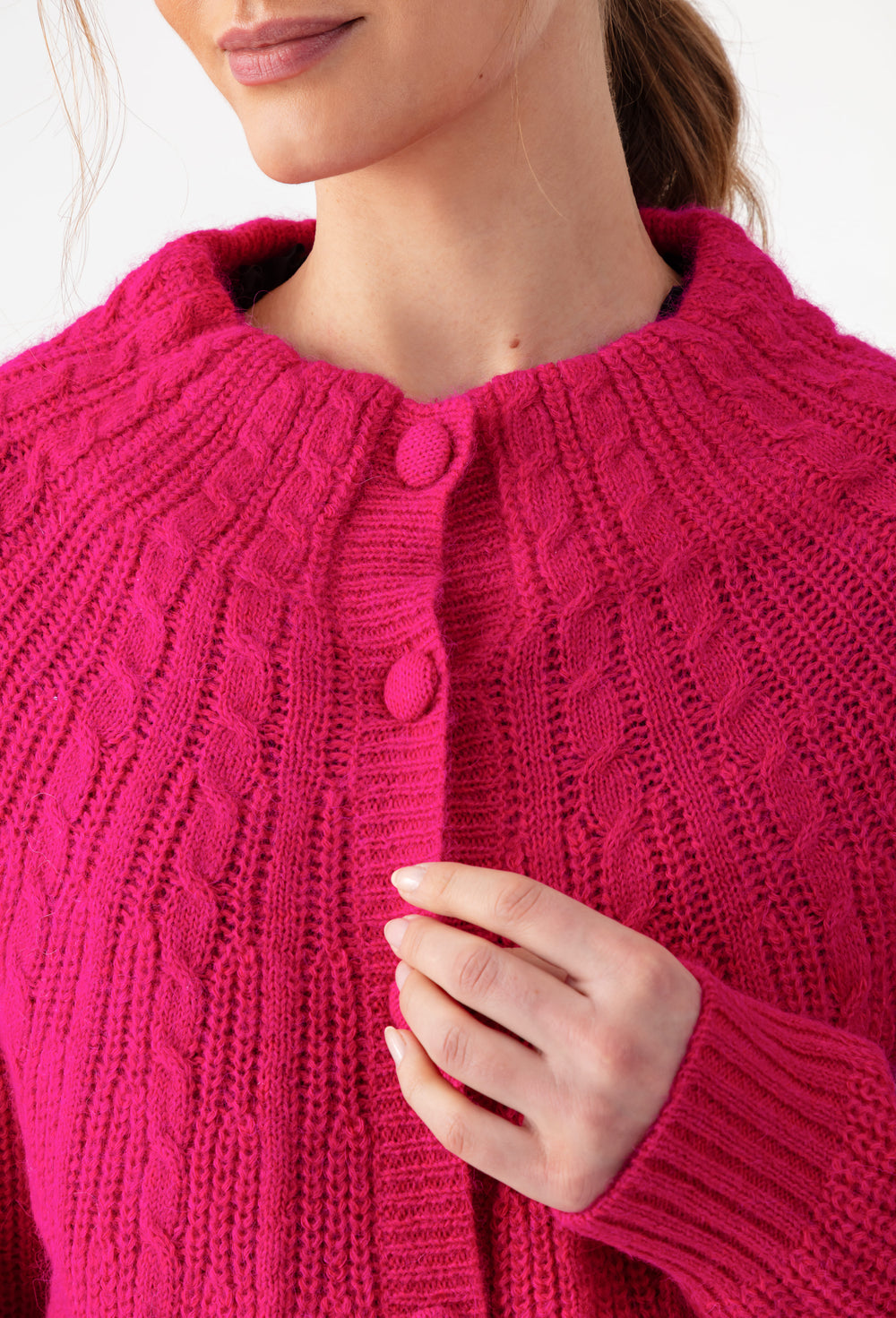 Gilet Elise rose en alpaga 2