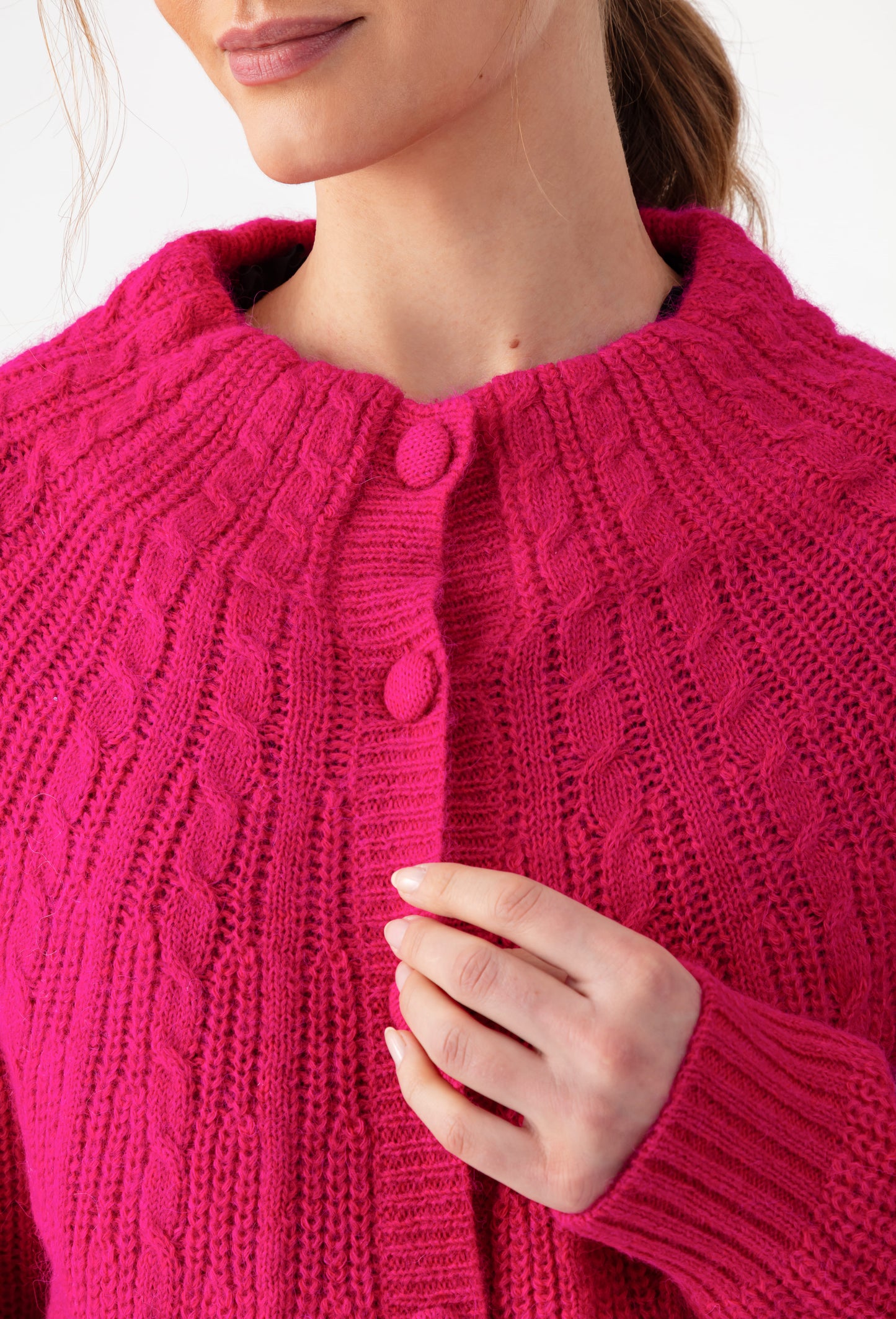 Gilet Elise rose en alpaga 2