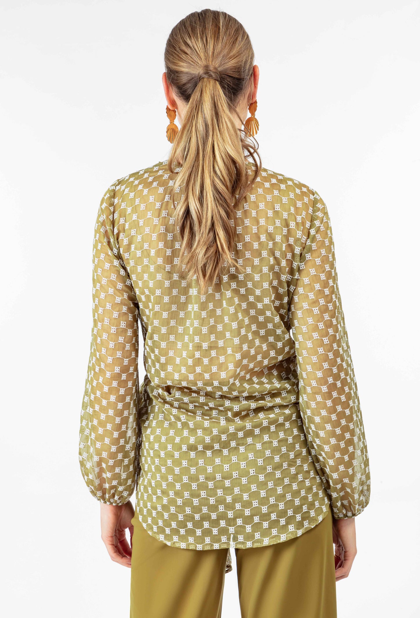 Blouse cache-coeur Gael en mousseline 4