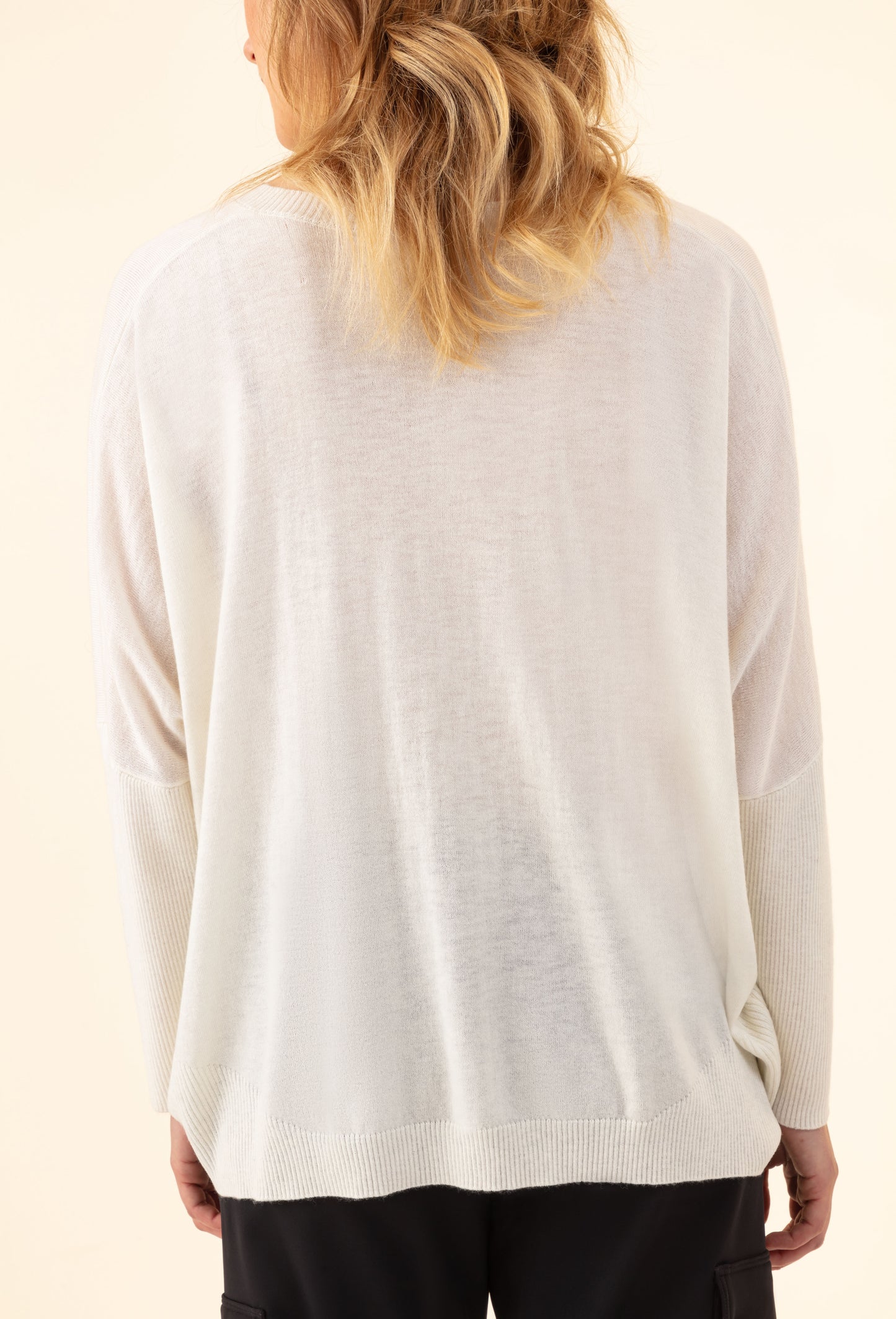 Pull Tobby écru 50% laine 2