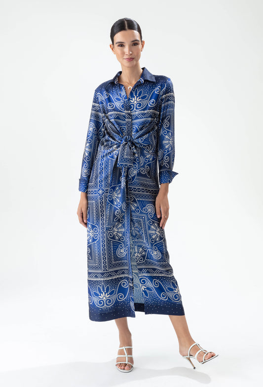 Robe Vanessa imprimé foulard 1