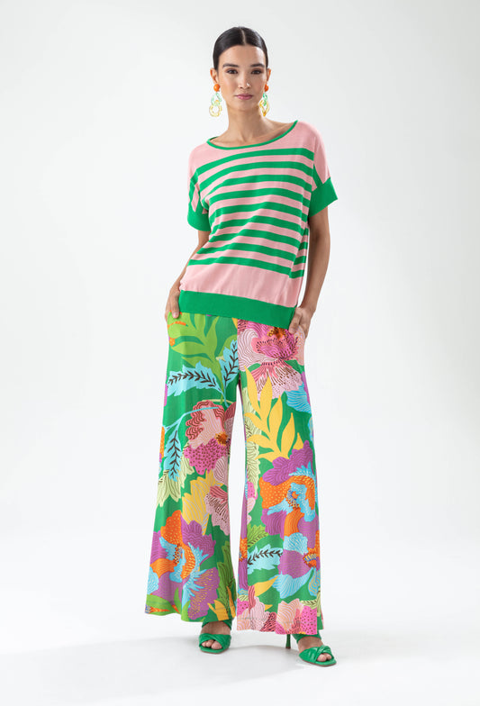 Pantalon Emotion imprimé colors flowers 1