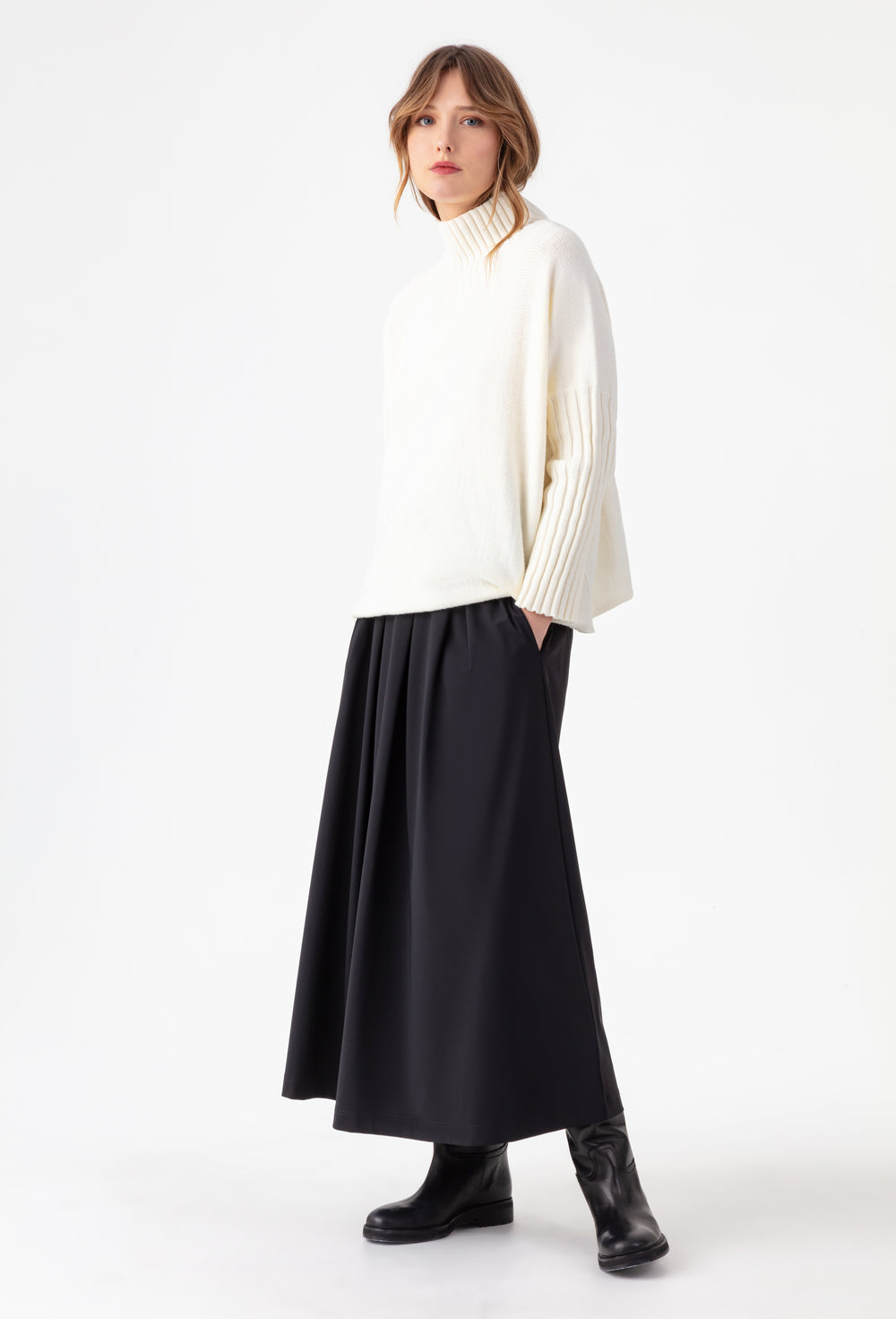 Pull Karlie blanc en maille 4