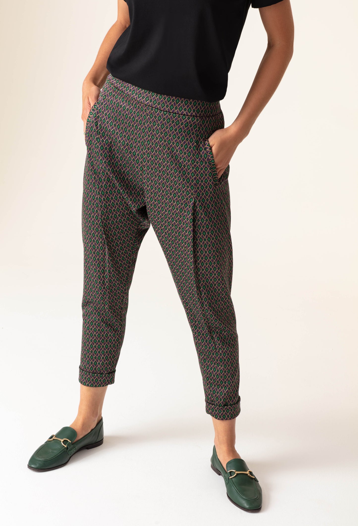 Pantalon Gabriel arlequin brillant 2