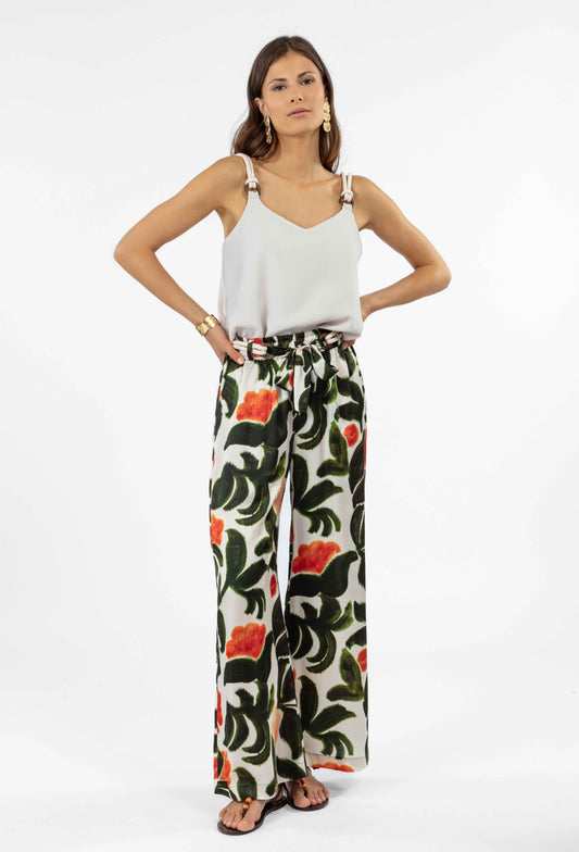 Pantalon wide Drew imprimé 1
