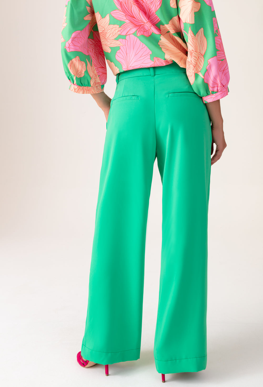Pantalon Marco large vert 4