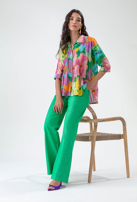 Pantalon Flash en denim mint 1