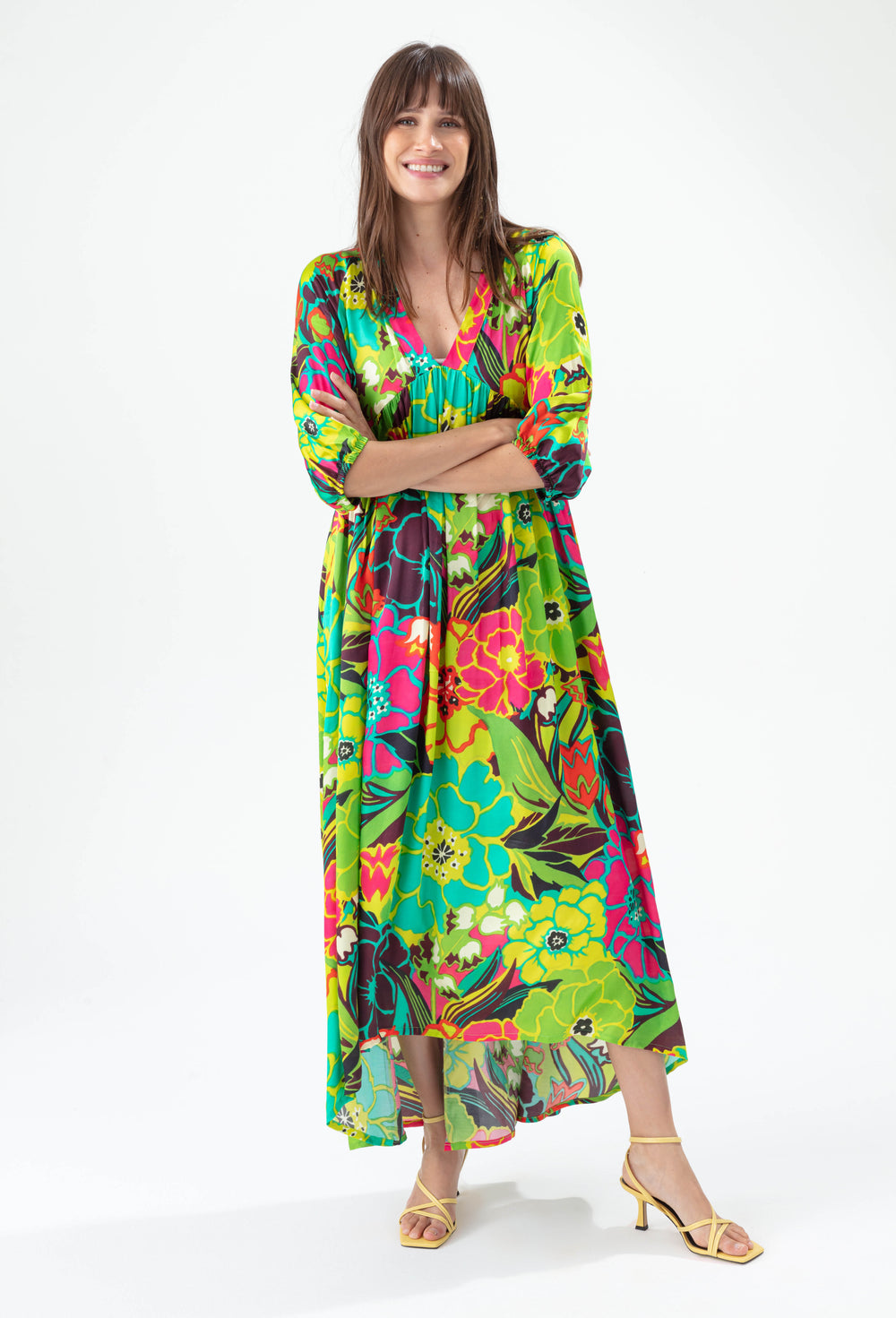 Robe Oasis imprimé tropical 4