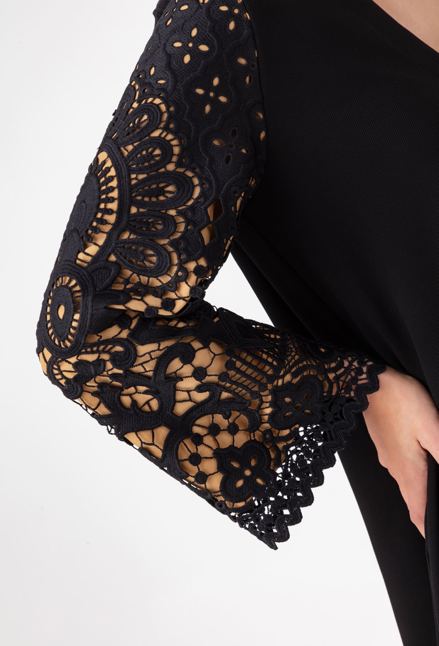Robe droite Hind bi-matière 3