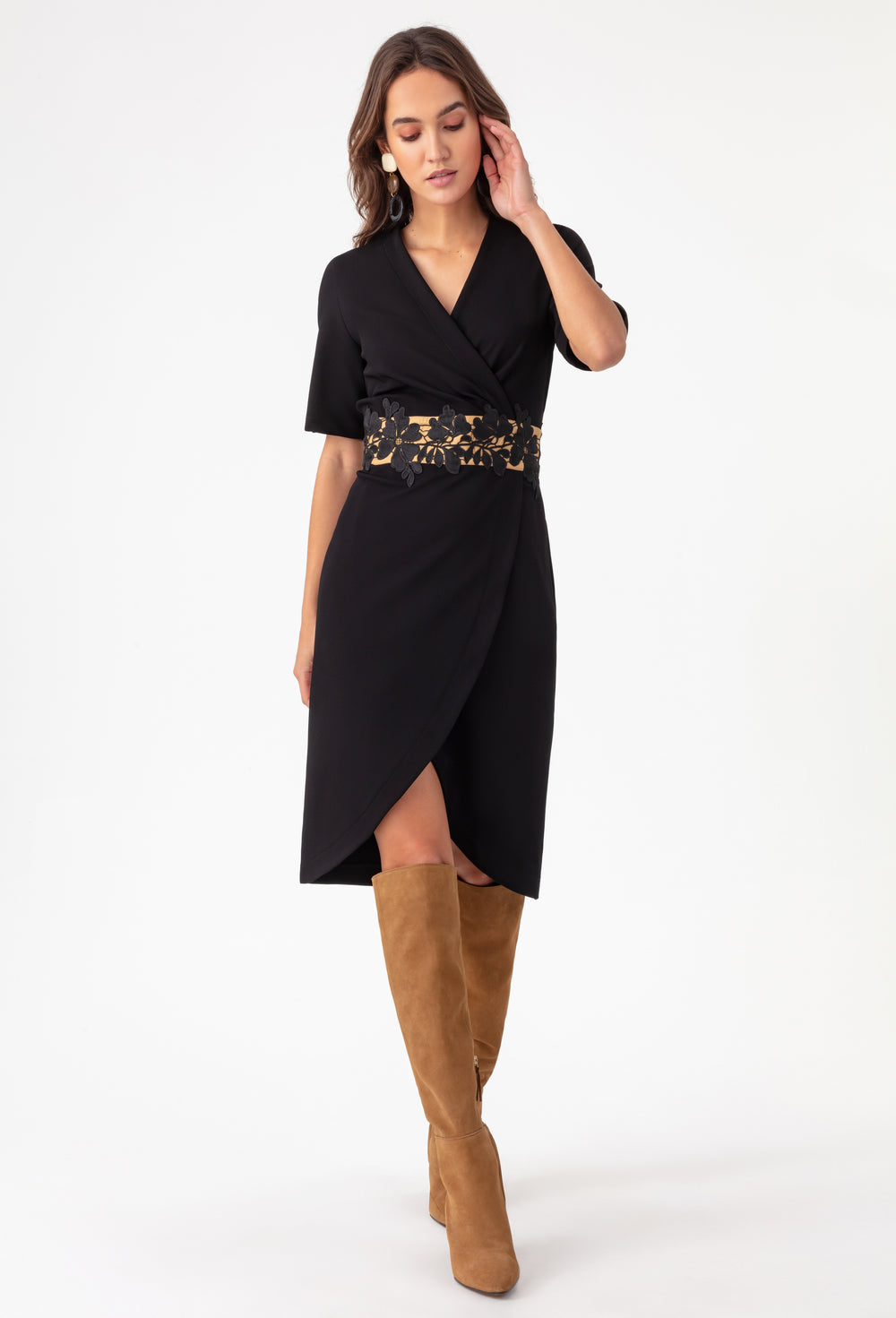 Robe portefeuille Inora noire 5