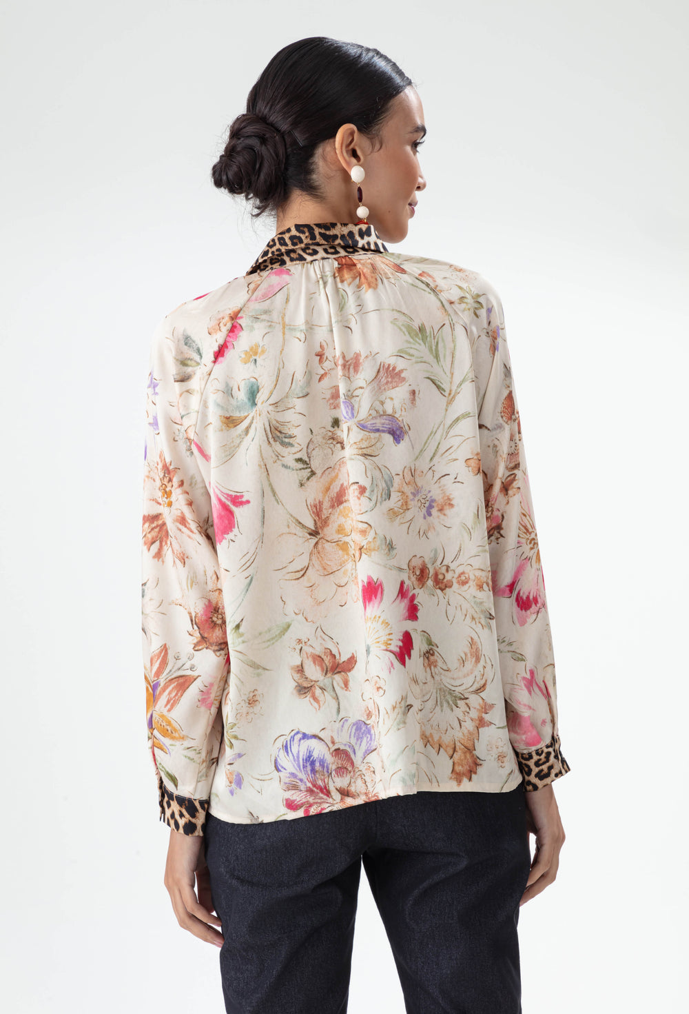Chemise Faune imprimé papyrus et léopard 4